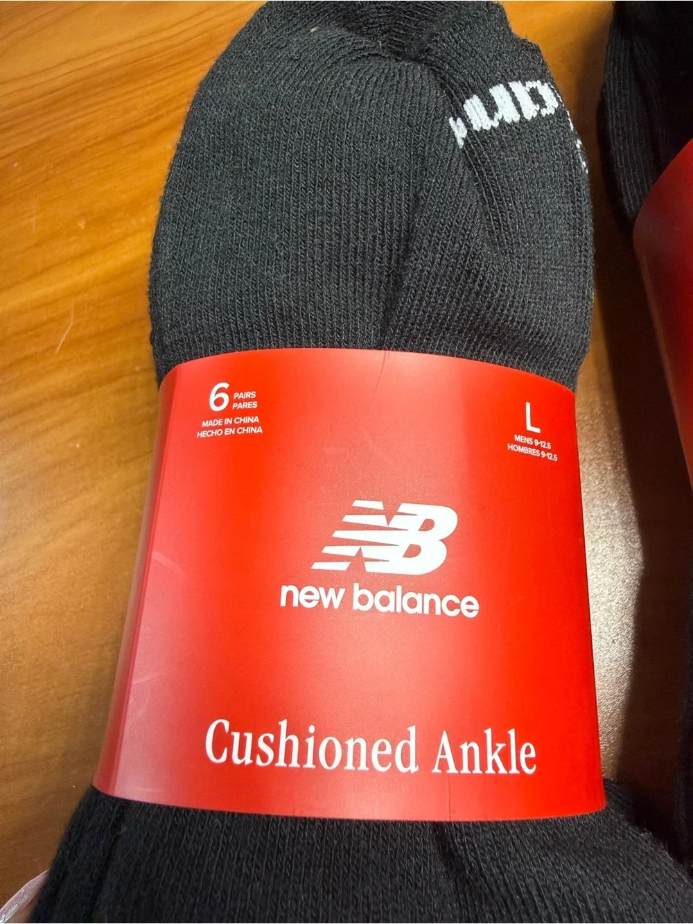 NEW Bundle of 2 Men's New Balance Cushioned Ankle/Crew Socks Packs of 6 Black Lg